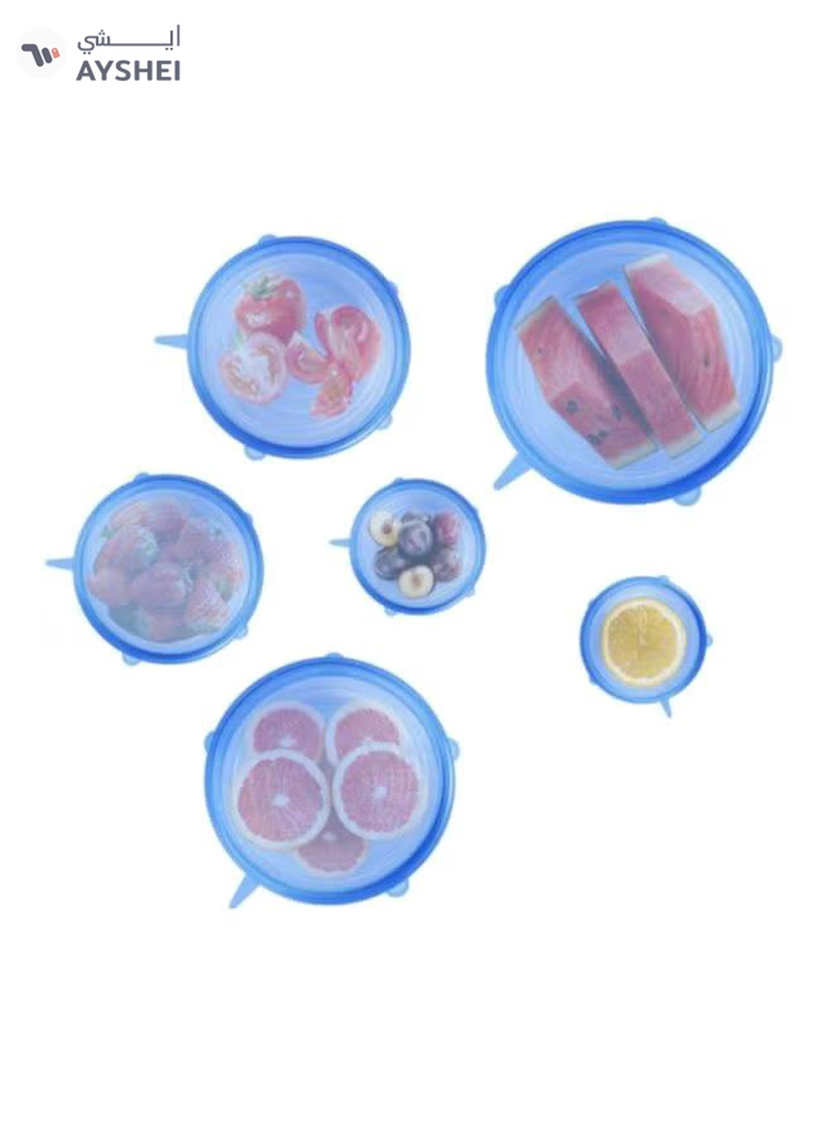Sharpdo 6-Piece Stretched Cover Blue 25x25x3cm-2-2
