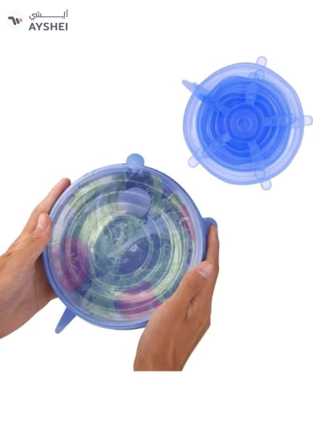 Sharpdo 6-Piece Stretched Cover Blue 25x25x3cm-3-3