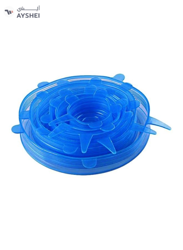 Sharpdo 6-Piece Stretched Cover Blue 25x25x3cm