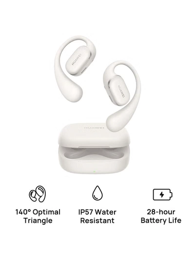 HUAWEI FreeArc Open-Ear Earbuds, Bluetooth Earphones with Sterling Sound, Secure Fit and Comfort, IP57 Water Resistance, 28 Hours Playtime, Sports Earphones, iOS, Android, Windows FreeArc Grey-0