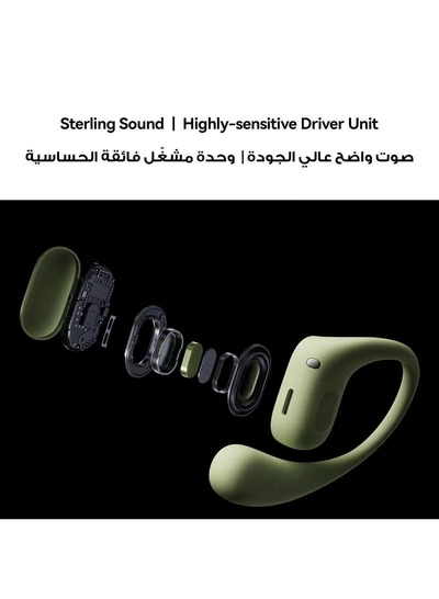 HUAWEI FreeArc Open-Ear Earbuds, Bluetooth Earphones with Sterling Sound, Secure Fit and Comfort, IP57 Water Resistance, 28 Hours Playtime, Sports Earphones, iOS, Android, Windows FreeArc Grey-4