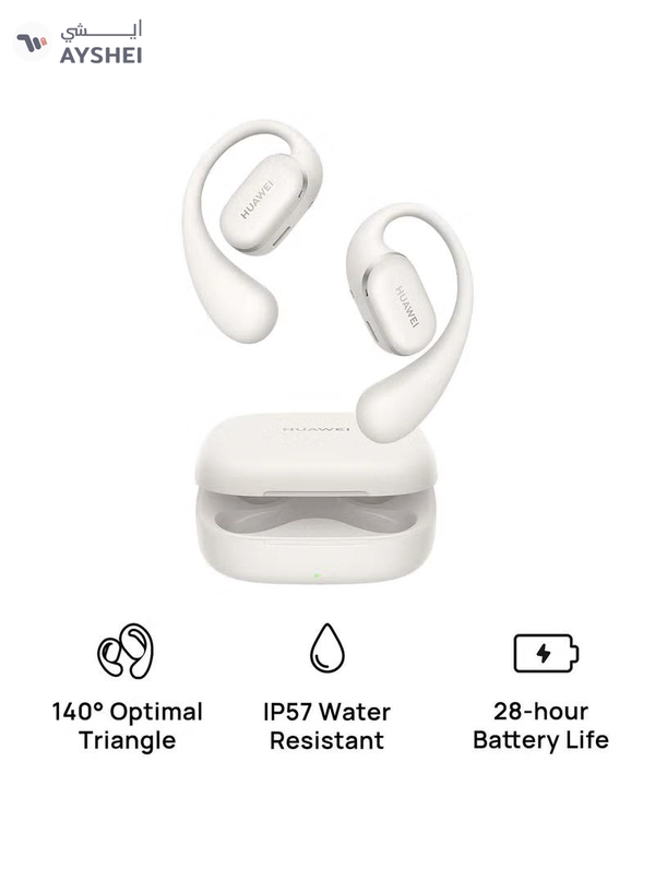 HUAWEI FreeArc Open-Ear Earbuds, Bluetooth Earphones with Sterling Sound, Secure Fit and Comfort, IP57 Water Resistance, 28 Hours Playtime, Sports Earphones, iOS, Android, Windows FreeArc Grey