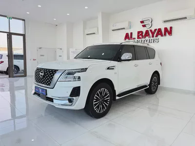نيسان باترول بلاتينيوم V8 LE ابيض /زعفراني 2024 (خليجي)-1