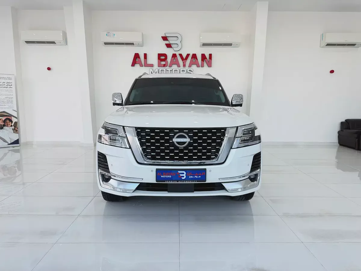 نيسان باترول بلاتينيوم V8 LE ابيض /زعفراني 2024 (خليجي)-4-4