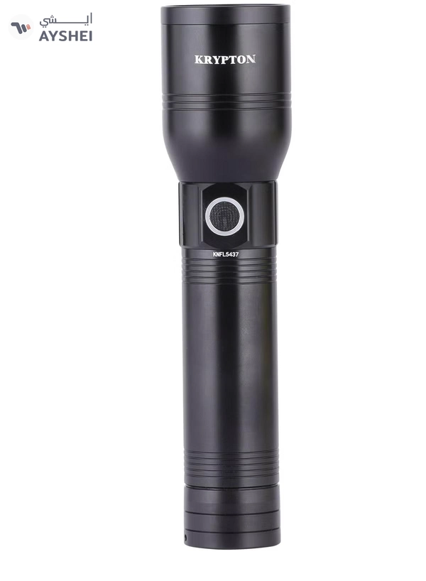 Krypton LED Flashlight with Power Bank- KNFL5437| Energy Efficient Design with Type C Charging