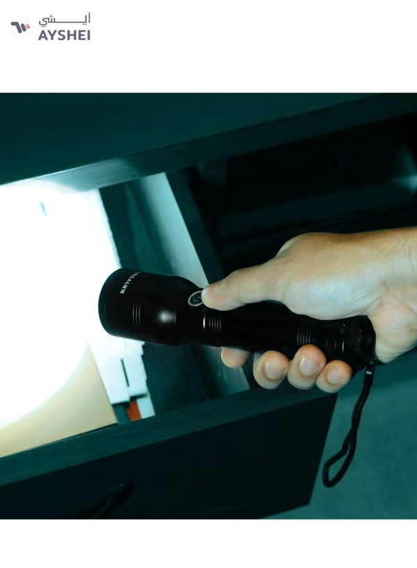 Krypton LED Flashlight with Power Bank- KNFL5437| Energy Efficient Design with Type C Charging