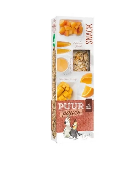 Witte Molen Puur Pauze Sticks with Apricot & Mango for Large Parakeet & Cockatoo-0