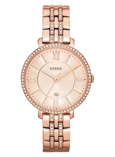 Fossil Women's Water Resistant Stainless Steel Analog Wrist Watch ES3546 - 36 mm - Rose Gold-0