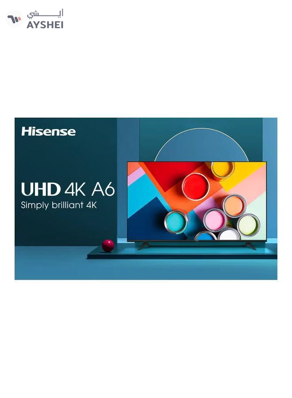 Hisense 50-Inch-4K LED Ultra HD Android Smart TV- VIDAA OS-with Refresh rate 120Hz- Dolby Sound system 50A6GS Black