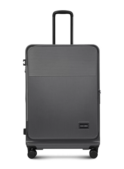 PARAJOHN FRONTARA Series Set of 2 Luggage| Small 10KG & Large 30KG ABS+Polycarbonate 8 Wheel Trolley Hardsided Travel Suitcase -GREY-1