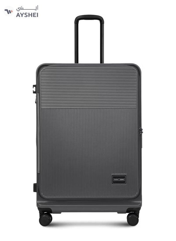 PARAJOHN FRONTARA Series Set of 2 Luggage| Small 10KG & Large 30KG ABS+Polycarbonate 8 Wheel Trolley Hardsided Travel Suitcase -GREY