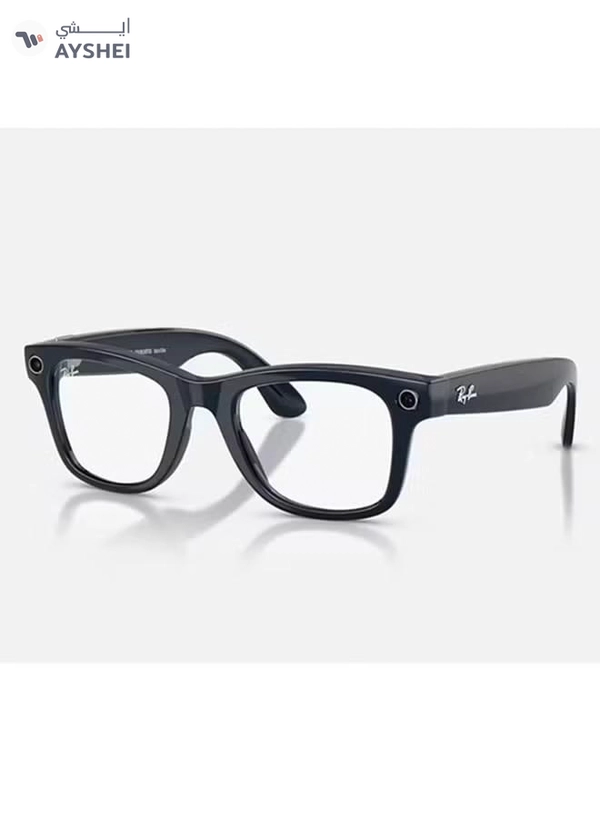 Meta Ray-Ban | Meta Wayfarer Large (Gen 2) - Frame Shiny Cosmic Blue Lenses Clear/Sapphire Transitions RW4012 Shiny Cosmic Blue