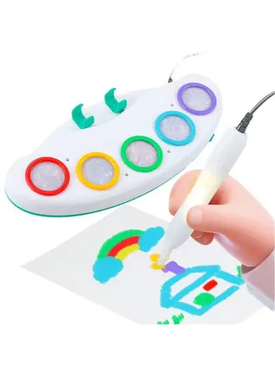 Magic Light Pen Drawing Kit for Children, Innovative Color Changing Art Toy with Reusable Drawing Paper, Multicolor Creative Painting Set, Educational Learning Activity and Fun Birthday Gift for Kids-4