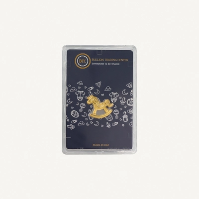 BTC 5 Gram Pure Gold Rocking Horse- Exclusive Gifting and Collectable 24 carat-0