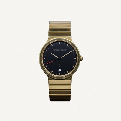 Porsche Design by IWC - Full Yellow Gold Black Dial 33mm with Date |Used (Fair) | Year of production 2000 (Approximation) | No original box | No original papers-0