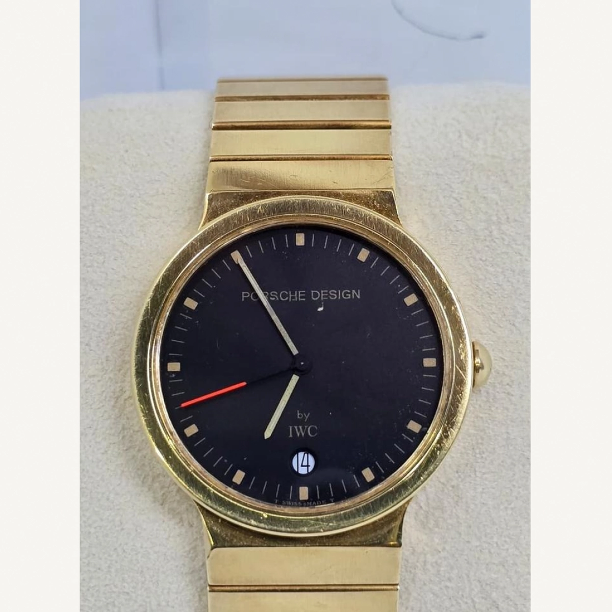Porsche Design by IWC - Full Yellow Gold Black Dial 33mm with Date |Used (Fair) | Year of production 2000 (Approximation) | No original box | No original papers-2-2
