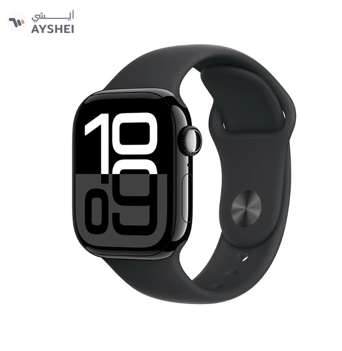 Apple Watch Series 10 GPS 46mm Jet Black Aluminium Case With Black Sport Band-0-0