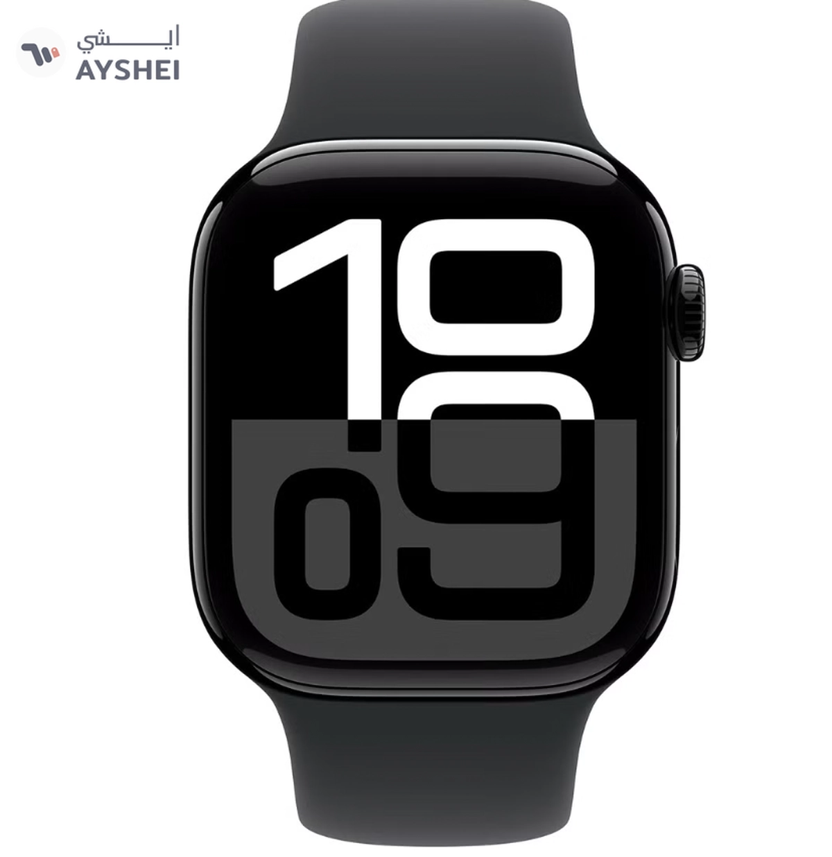 Apple Watch Series 10 GPS 46mm Jet Black Aluminium Case With Black Sport Band-1-1