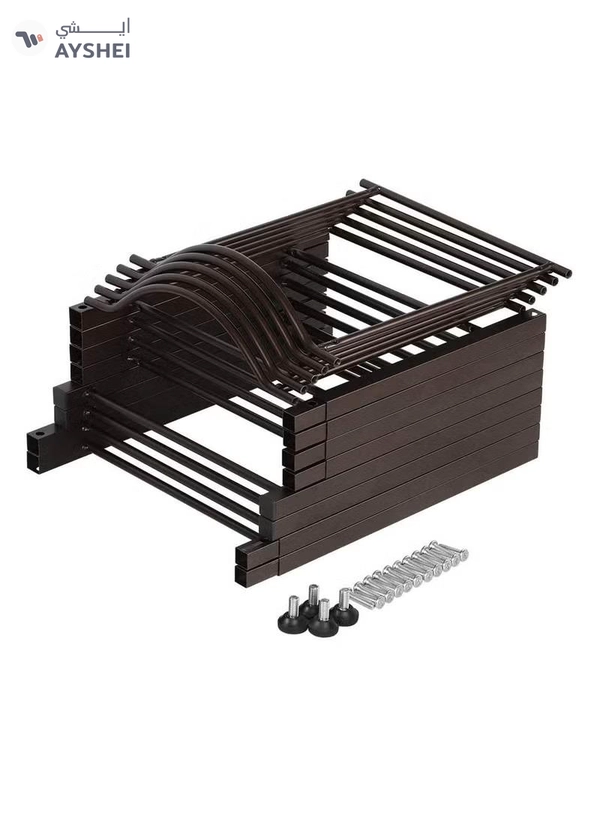 DubaiGallery Water Cooler Jug Rack, 5-Tier Heavy Duty Water Bottle Holder Storage Rack for 5 Gallon Water Dispenser, Save Space (Black)