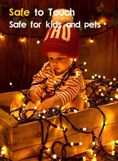 Warm White String Lights, 50 Meters with 450 LEDs, Battery-Powered for Eid, Weddings, Parties, Outdoor Spaces and Festive Decor-1