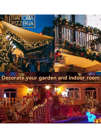 Warm White String Lights, 50 Meters with 450 LEDs, Battery-Powered for Eid, Weddings, Parties, Outdoor Spaces and Festive Decor-4