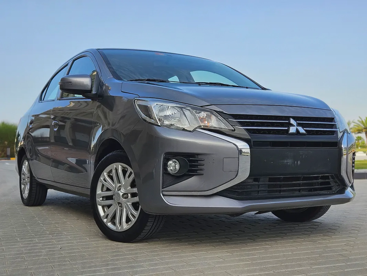 2023 Mitsubishi Attrage GLX - GCC Specs - Excellent condition With Navigation Low KM Eco City Car-4-4
