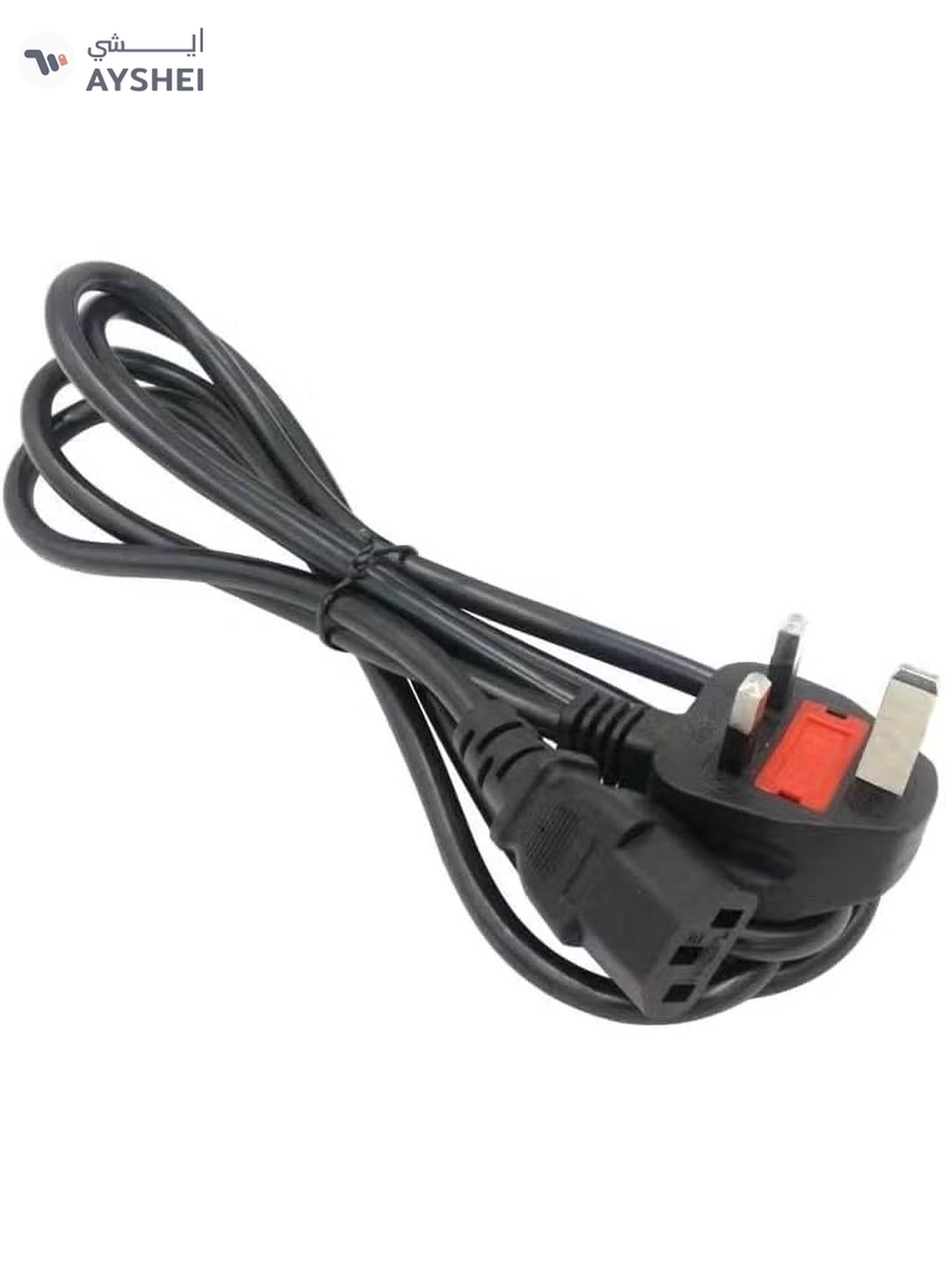 Eworld Power Cable 1.5M – High-Quality 13A Pure Copper Plug Wire with Protection Fuse, IEC C13 -5-5