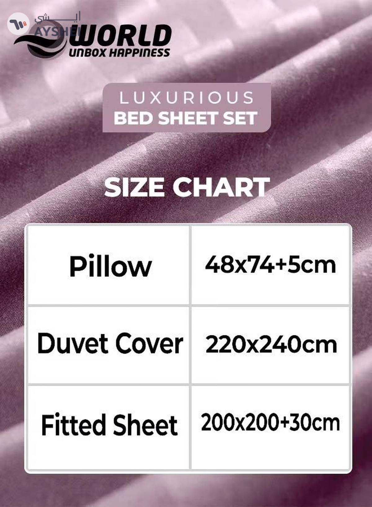 Eworld 4-Piece Luxury King Size Pink Striped Bedding Set Includes 1 Duvet Cover (220x240cm)-4-4