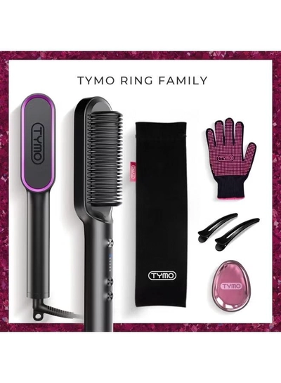 TYMO Hair Straightener Brush – Matte Black -3