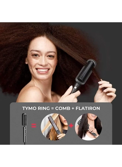 TYMO Hair Straightener Brush – Matte Black -5