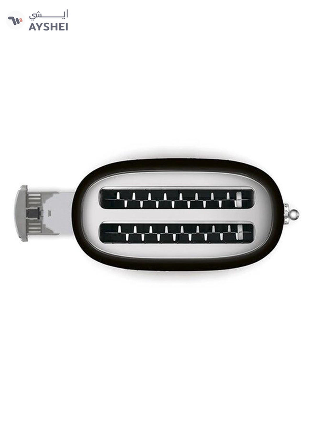 Smeg 50's Retro Style Longslot 4 Slice Toaster - Black TSF02BLAU 1500 W TSF02BLAU black-2-2