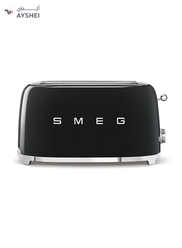 Smeg 50's Retro Style Longslot 4 Slice Toaster - Black TSF02BLAU 1500 W TSF02BLAU black