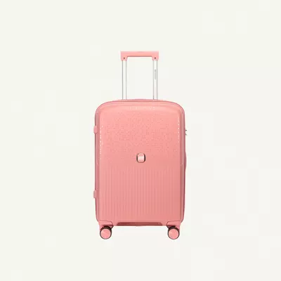 British Tourister 3 Piece Polypropylene Hard Side Spinner Luggage Trolley Set 20/24/28 Inch - Rose Gold-3
