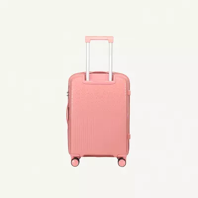 British Tourister 3 Piece Polypropylene Hard Side Spinner Luggage Trolley Set 20/24/28 Inch - Rose Gold-2