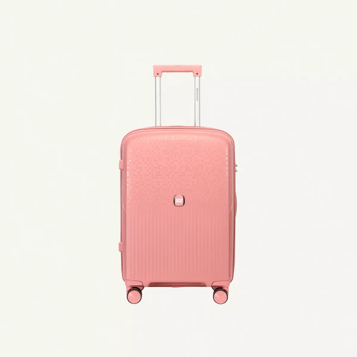 British Tourister 3 Piece Polypropylene Hard Side Spinner Luggage Trolley Set 20/24/28 Inch - Rose Gold-3-3