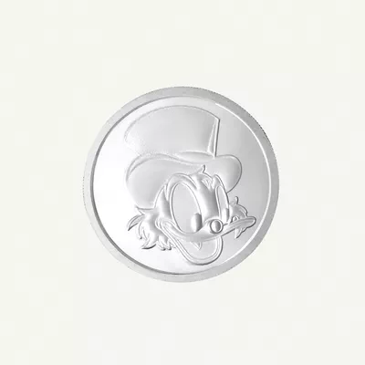 BTC 50 Grams Pure Silver Coin - Uncle Scrooge-0