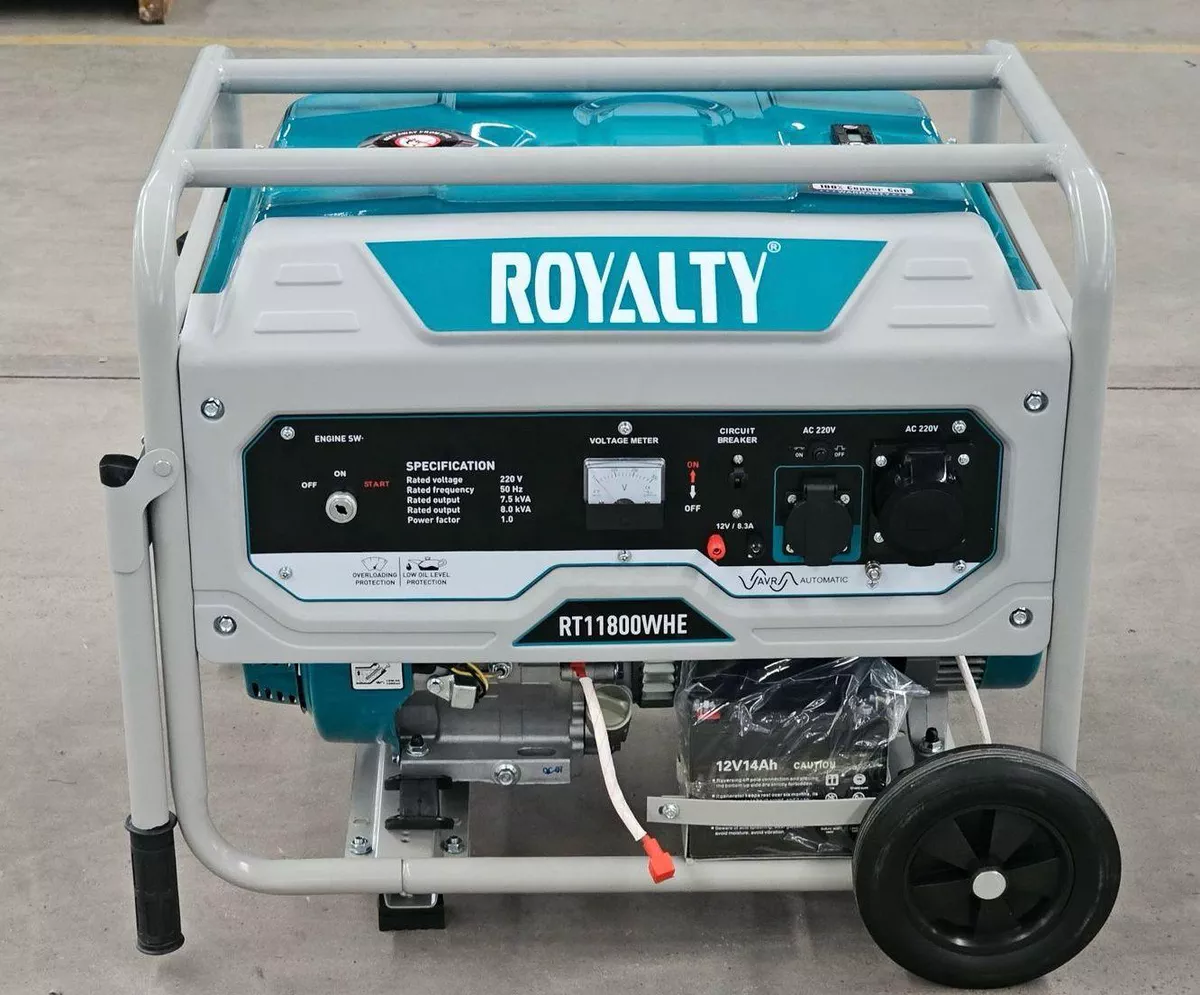 Royalty Generator 8Kw Gasoline Petrol engine Copper Moter