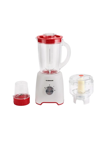 Olsenmark 3 In 1 Multifunctional Blender 1.6 L 600.0 W OMSB2336 White/Clear-0