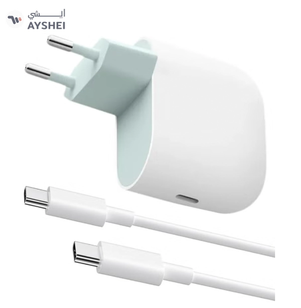 Google 45W USB-C Power Charger with USB-C 1m Cable - Fast-Charging Pixel Phone Charger