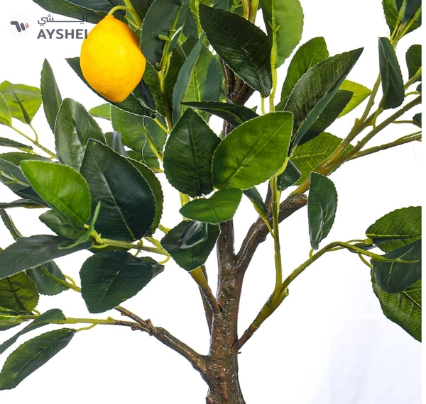 Yatai Decor Artificial Lemon Fruit Plant – Artificial Tree Outdoor With Plastic Pot – Plants