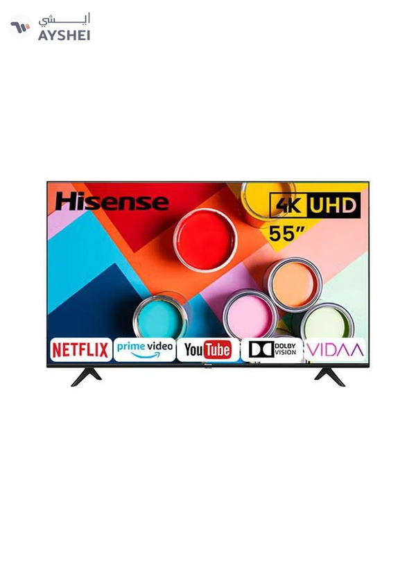 Hisense 4K UHD Smart Television 55inch 55A62GS Black