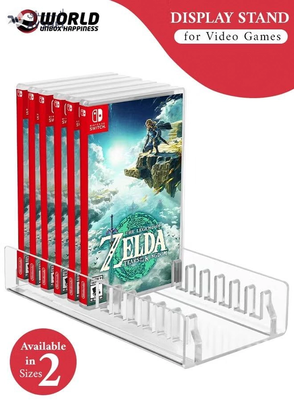 Eworld Acrylic Video Game Storage Organizer Stand for PS5/PS4/PS3