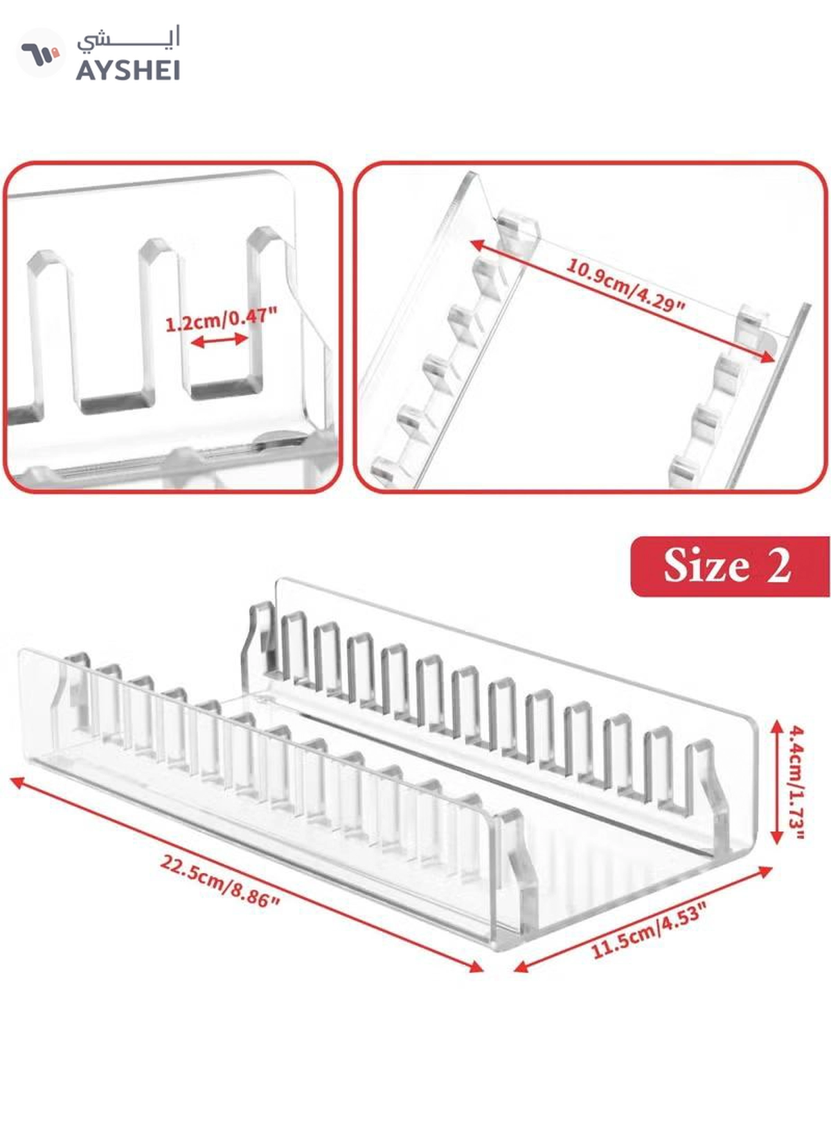 Eworld Acrylic Video Game Storage Organizer Stand for PS5/PS4/PS3-2-2