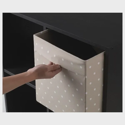 DRÖNA Storage Box - Beige with Dots, 33x38x33 cm-2