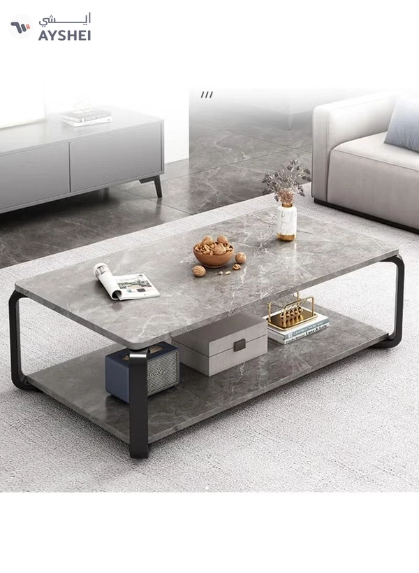 DubaiGallery Metal bedside coffee table end side table desk nordic marble glass home sofa tables light luxury living room side table