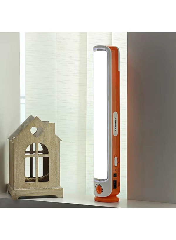 Olsenmark Rechargeable LED Emergency Lantern Orange/White 72x50x400mm