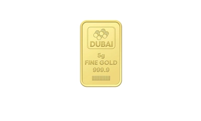Dubai Gold 5 Grams Pure 999.9 Fine Gold Bar - Variable Design-1