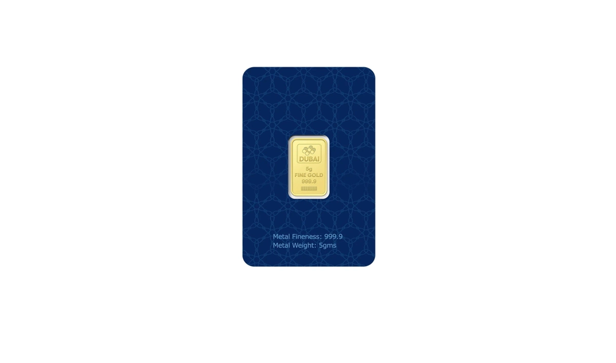 Dubai Gold 5 Grams Pure 999.9 Fine Gold Bar - Variable Design-0-0