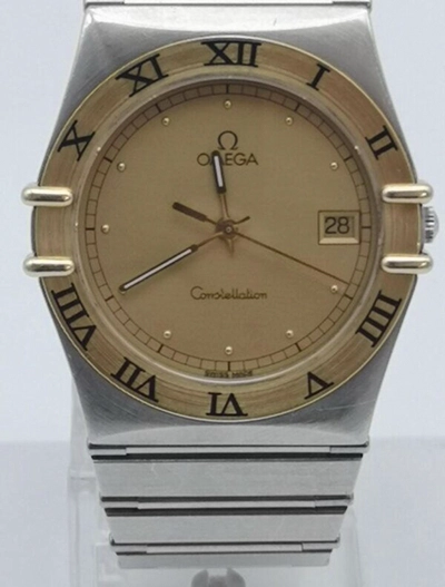 OMEGA CONSTELLATION GOLD & STEEL WATCH-0