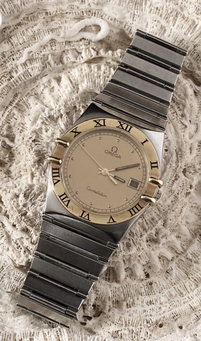OMEGA CONSTELLATION GOLD & STEEL WATCH-5
